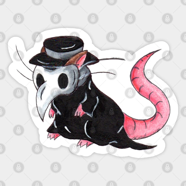 Plague Rat Sticker by KristenOKeefeArt
